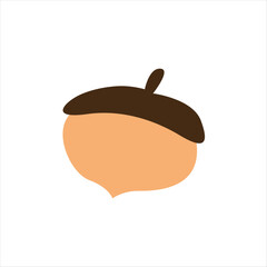 Acorn Seeds of Oak Tree on Forest Floor