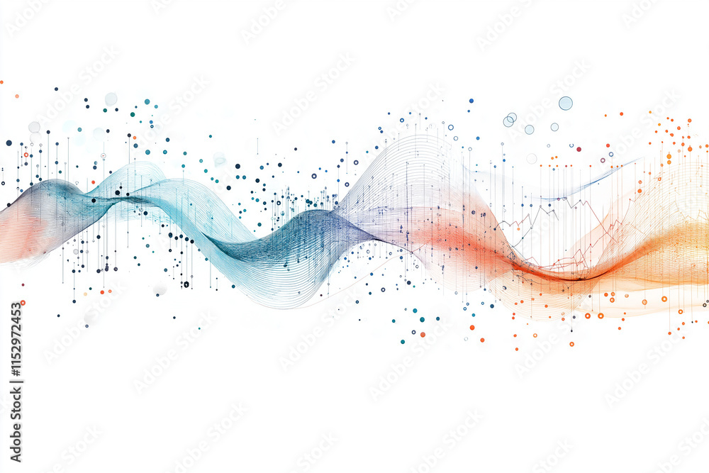 Poster isolated high-resolution financial analysis graphs displaying market trends and data insights on a w