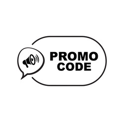 promo code sign on white background