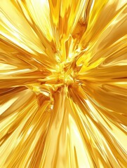 Dynamic golden abstract burst digital art colorful design vibrant environment close-up view modern aesthetic