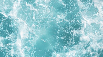 Naklejka premium Ocean Water Texture: Serene Aqua Foam