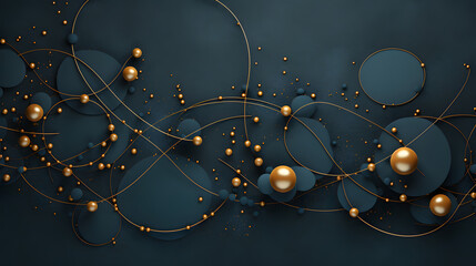 Digital golden delicate wall sculpture decoration poster background