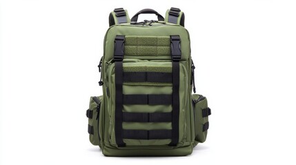 Olive Green Tactical Backpack for Outdoor Adventure and