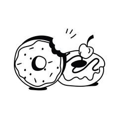 Take a look at this amazing icon of donut in modern style