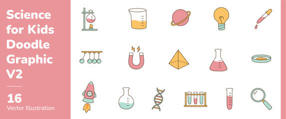 Science for Kids Doodle Graphic 2