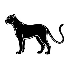 Cheetah Silhouette vector illustration