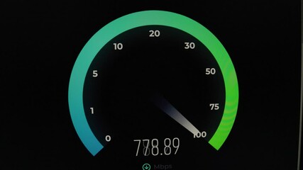 High speed internet test