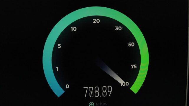 High speed internet test