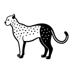 Cheetah Silhouette vector illustration