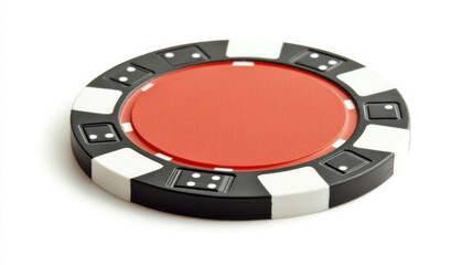 Naklejka premium 3d casino chip isolated on white background top view isolated no shadow