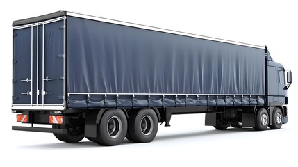 Truck transportation delivery urban area vehicle image outdoor environment side view logistics efficiency