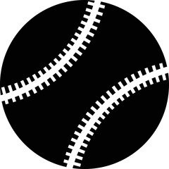 Baseball ball icon . line and glyph version vector. Baseball sport game pictogram. Symbol logo isolated on transparent background. Sport design stitching lying in a pile leather ball