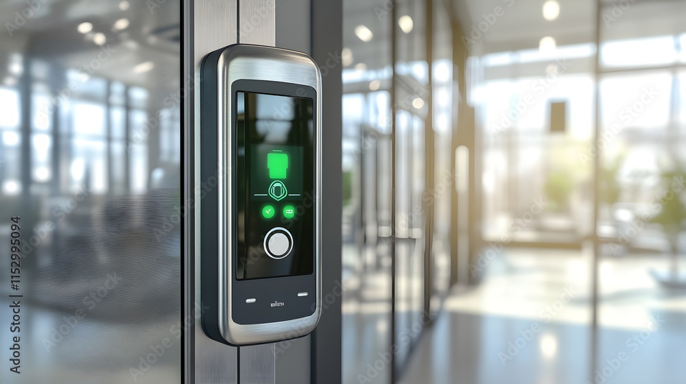 Poster advanced access control installation for secure indoor office spaces