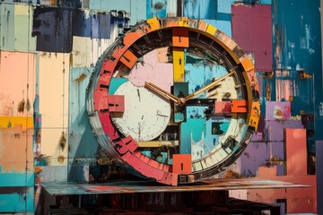 Fototapeta premium The Passage of Time, The Passage of Time, Concept of time, clock. 