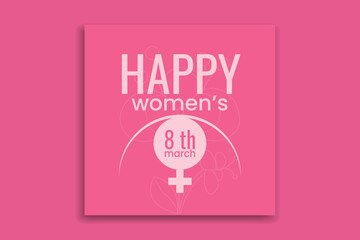 International women's day design and template