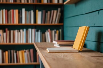 Close-up of a corkboard in a library, brimming with colorful notes and reminders in sharp focus.