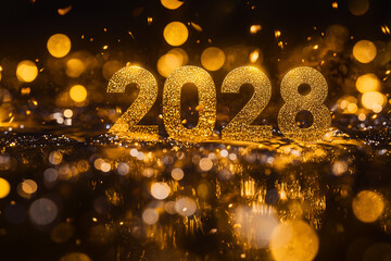 Shimmering 2028 Celebration Background