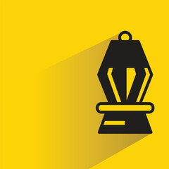 Obraz premium blender icon with shadow on yellow background
