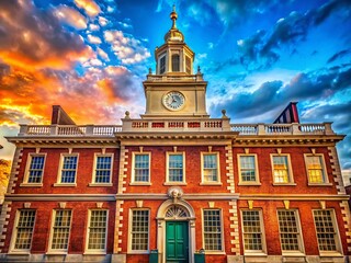 Fototapeta premium American Founding Documents: Historic Architecture & Freedom's Legacy