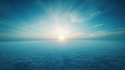 Obraz premium Aerial view of a vast salt flat edged with dust storms, glowing sunlit haze creating soft gradients, cinematic framing