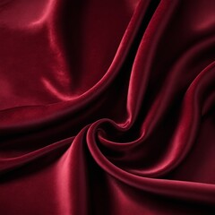 Obraz premium Black dark deep red burgundy cherry maroon crimson abstract background. Silk satin velvet fabric.