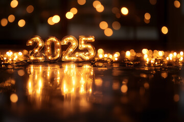 Illuminated 2025 New Year Celebration