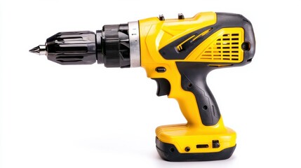 Powerful cordless electric power drill machine for construction and home improvement