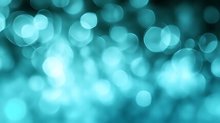 Obraz premium Abstract Teal Bokeh Lights Background Image