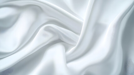 Obraz premium Abstract White Waves, A minimalist representation of flowing forms, with soft light and subtle shadows, creating a calming and elegant visual experience,