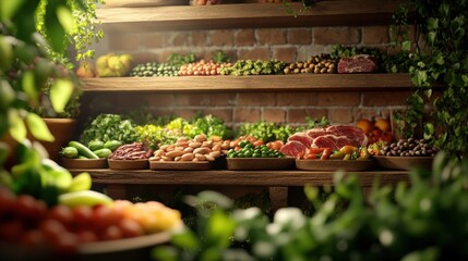 Culinary inspiration fresh produce at local market