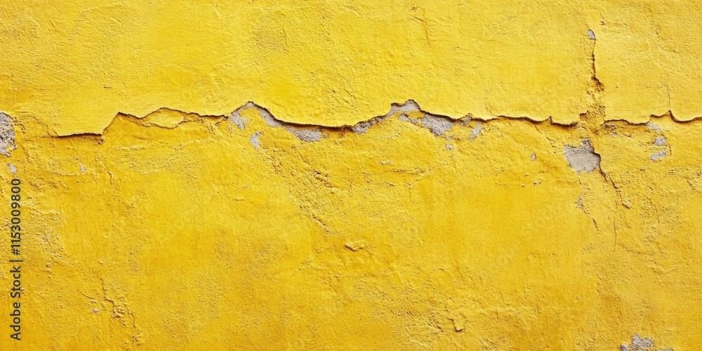 Poster vibrant yellow wall texture background displaying intricate details, perfect for adding a burst of c