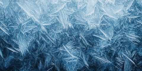 Obraz premium Ice surface texture creates a captivating winter background, showcasing the unique patterns and features of the ice. This ice surface texture enhances the overall winter aesthetic beautifully.