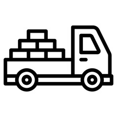 Logistics Delivery line icon