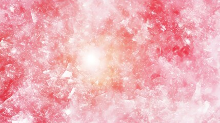 Sparkling Pink Galaxy Nebula Cosmic Dust Abstract Art