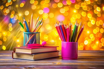 Back to School: Vibrant Pink & Yellow Long Exposure Photo