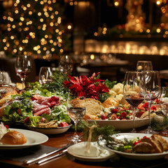 christmas table setting