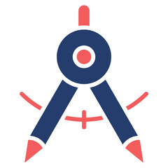 Compass mixed color icon