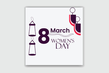 Happy women's day design 