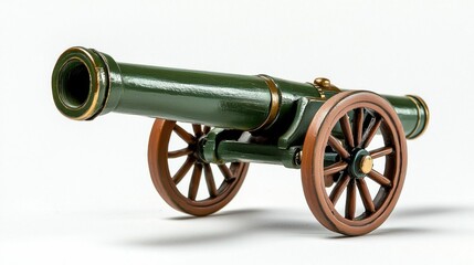 Vintage Antique Cannon Weapon on Display in Historic Setting