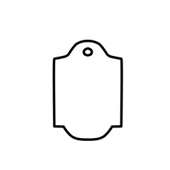 tag outline icon