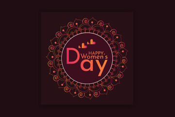 Happy women's day design 