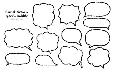 漫画風ふきだしデザイン素材