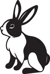 Black & White silhouette Rabbit