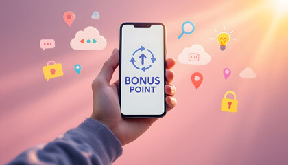 Bonus Point on Mobile Phone, Rewards and Loyalty Program on Smartphone