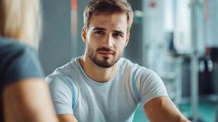 Fototapeta premium Sports Medicine Physician treating preventing injuries related to physical activity and sports focusing on rehabilitation and performance optimization