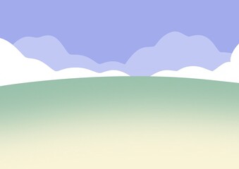 Obraz premium landscape with mountains and clouds