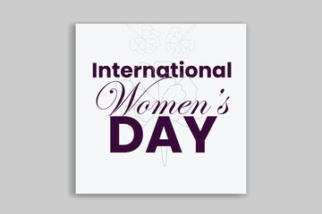 Happy women's day design 