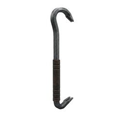 Heavy duty hook for industrial use warehouse equipment metal close-up durability and strength