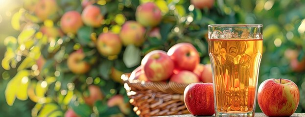 Apple Cider on a Sunny Day