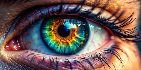 Close-up Candid Shot of a Person's Eye, Showing Intricate Details and Natural Expression